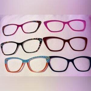 Lot of 6 Wanda Pair Eyewear Toppers - Multicolor